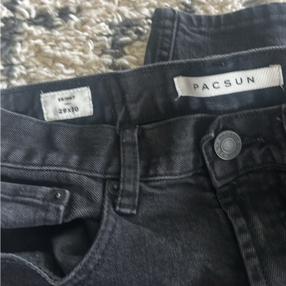 PacSun Mens Jeans Black Stretch Low Rise Slim Fit Denim 29x30. - Picture 3 of 3